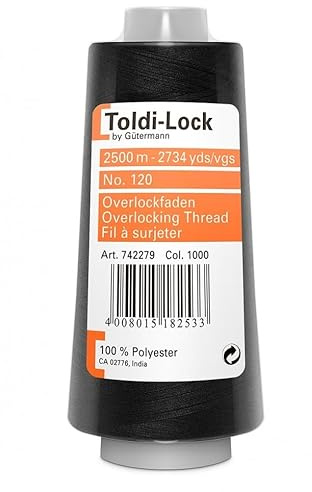 Gutermann Toldi Lock Overlocking Sewing Thread 2500m 1000 - Each