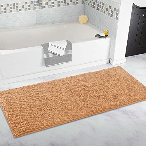 Extra großer Badteppich, lange Badematte, 80 x 160 cm, ultraweiche Chenille-Teppiche, rutschfest und wasserabsorbierend, Badewannen-Bodenmatte, Läufer für Badezimmer, Schlafzimmer, Küche