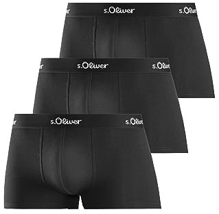 s.Oliver Hipster Basic 3er-Pack für Herren,Größe M,Farbe schwarz