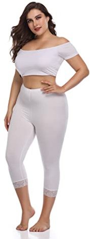 Teemie Leggings Mujer De Yoga Mallas Elásticos Cintura Alta Fitness 3/4 Capri Leggins Deportivas Deportivos Deporte Suaves Push Up Barriga Control Scrunch Butt Compresión Entrenamiento Running