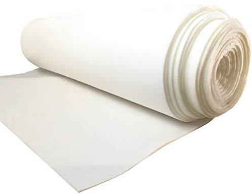 GOMMAPIUMA in Poliuretano colore Bianco venduta al Metro o in ritagli. Adatto per Imbottitura di Cuscini, sedute, testate del letto, divani pallet (Ritaglio 100 x 100 cm)