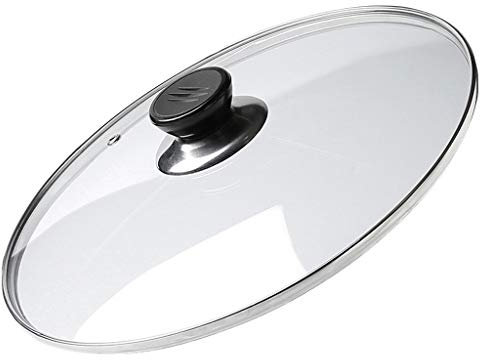 Pannlock Byte av pannlock Transparent glaskastrulllock för att passa alla sås- och stekersättningslock (30 cm)