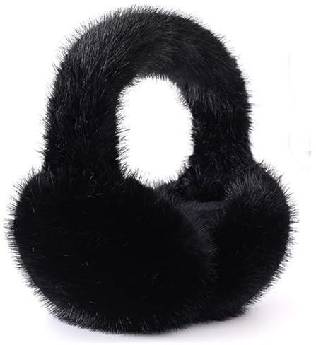 SEDEX Orejeras para mujeres y niñas, accesorios para esquiar, orejeras esponjosas plegables para adultos, orejeras térmicas, calentador de orejas, protección contra el viento, regalo para damas para