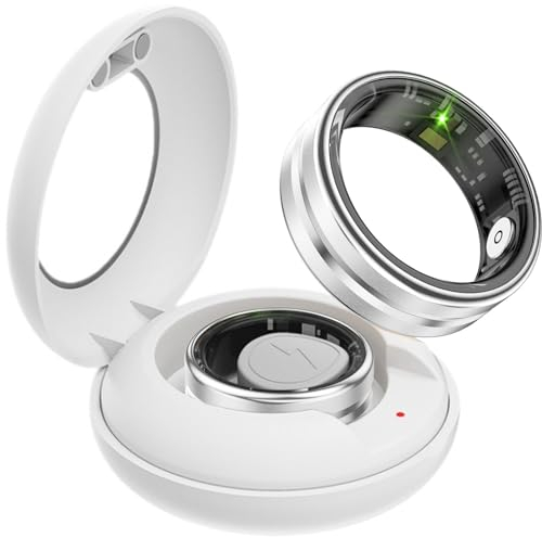 findtime Smart Ring Fitnesstracker Schrittzähler 5ATM Wasserdicht Smartring Fitness Ring Tracker Smartringe Herren Damen Schlaf Ring Pulsmesser Smart Ring Android iOS Sport Ringe Remote-Photograph