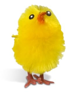 Rubies Pollo Amarillo para Pascua, 3.5 centímetros, Paquete de 60 Unidades, Decoración Pascua, Figura Pollitos, La Mona