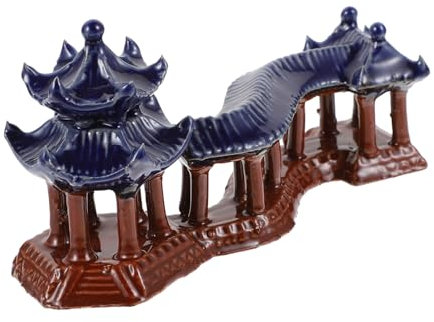 Yardwe 1pezzi Decorazione Per Acquario Ceramica Padiglione Per Pesci Facile Da Pulire Sicuro Per Dolce e Salata Resistente e Non Sbiadisce Per Ambienti Acquatici