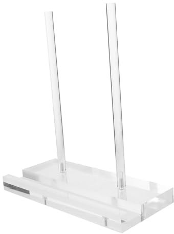 TOPPERFUN Clear Acrylic Comic Book Display Stand Easel Holder for Cookbooks Menus Photos and Magazines Versatile Transparent Plate Stand for Artwork and Album Presentation