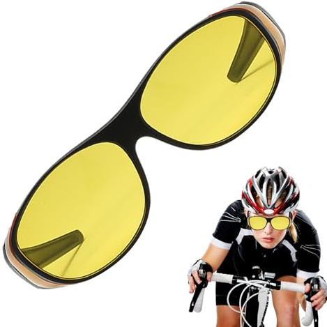 Polariserade solglasögon – 14,71 cm nattvisionsglasögon i PC-legering | Elastiska justerbara infraröda penetrerande glasögon | Ger bekvämt snyggt skydd för körning, cykling, TV-tittande
