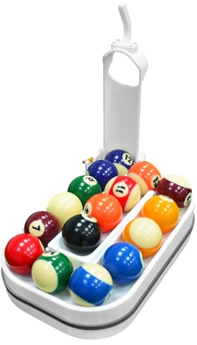KEXUEJIA Precision Pool Ball Rack: 3D Printed Billiards Training Tool for Consistent Practice, Creates Perfect Triangle in Seconds, Portable & Includes Maintenance Kit (Screwdriver/Rubber Bands)