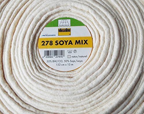Soja - Mix 278 von Freudenberg 152 cm breit 100% Natur - 0,5m Schritte - Meterware