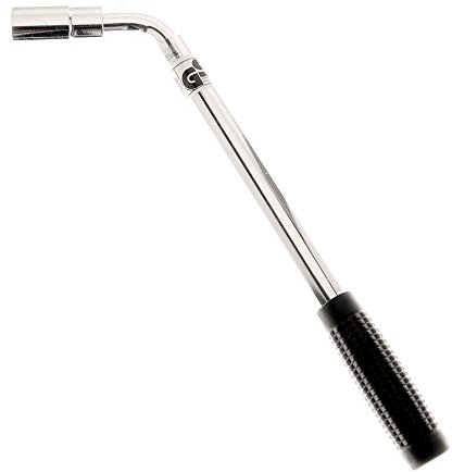 hitools Teleskop Radmutternschlüssel - ausziehbar von 35-53 cm - mit Steckschlüsseleinsatz 17 & 19 mm