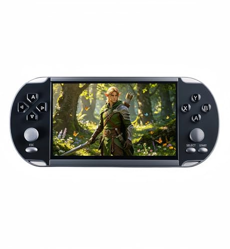 JXD 5,1 Po Console de Jeux vidéo Portable multifonctionnelle 4000 Jeux rétro Joueur de Poche Portable Mini borne d'arcade Émulateur Multiple Cadeaux MP3/MP4 Loisirs de Plein air/Voyages