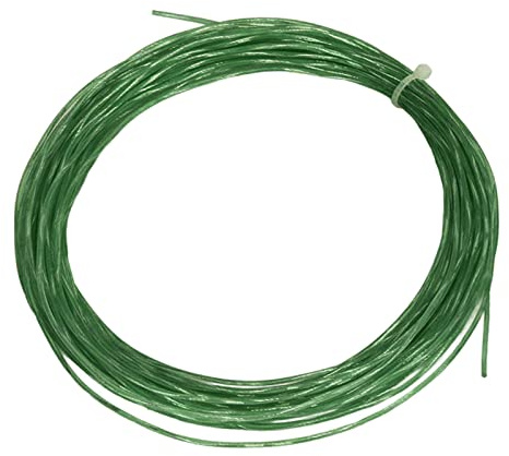 AMONIDA Corda per Racchette da Tennis in Nylon Ad Alta Elasticità da 12,2 M per la Sostituzione in Attrezzature Sportive, Diametro 1,3 Mm con Resistenza agli Urti (Green)
