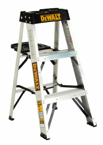 DeWalt 3-Foot Aluminum Step Ladder, 300-Pound Load Capacity, Type IA, DXL2010-03