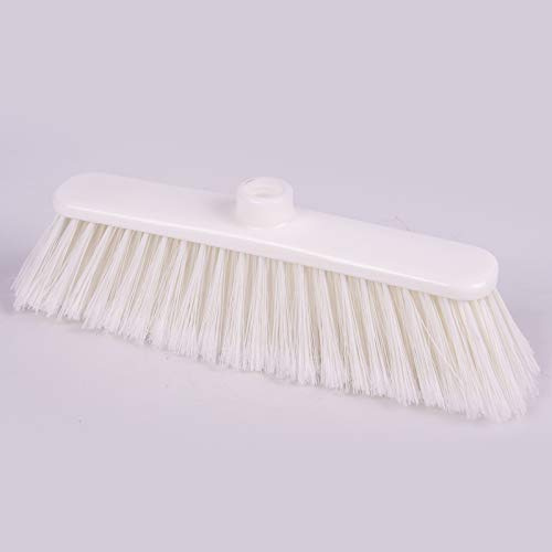 La Briantina Scopa per Interni Anita per Tutti i Pavimenti di Casa, con Setole Piumate, Leggera e Versatile, Larghezza 27 cm, Colore Bianco