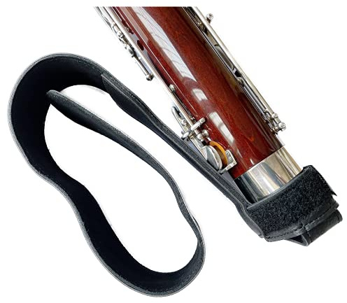 REED123 Bassoon Leather Seat Strap, The Body Without Load, Easier to Play, Black, Default