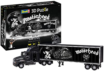 Revell NICE PRICE 3D Puzzle I Motorhead Tour Truck I Ideale Geschenkidee für Jungen, Mädchen, Kinder und Erwachsene ab 10 Jahren I 3D Puzzle für Rock n Roll Fans und Musikliebhaber
