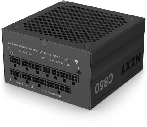 NZXT C850 ‎- PA-8G1BB-EU-Bloc d’Alimentation ATX 850 Watts pour PC Gaming-Certifié 80+ Gold-Entièrement modulaire-Ventilateur FDB Silencieux 135 mm- Garantie 10 Ans – Noir