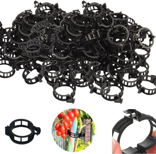 YeahBoom 250 Pezzi Giardino Piante Clip di Supporto,Clip di Supporto per Piante,Clip per Piante da Giardino,Plastica Garden Plant Flower Clip,Clip per Innesti Giardinaggio,Pomodoro Verdure Clip