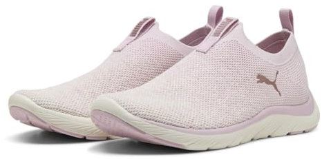 PUMA Damen SOFTRIDE REMI Slip-ON Knit WN's Straßen-Laufschuh, Rose Mauve-WARM White-Rose Gold, 41 EU