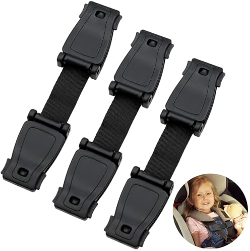 ZYNERY Abschnallschutz Kindersitz, 3 Stück Gurtsicherung Kindersitz, Autositz Brustgurt Clip, Kindersicherheitsgurt Schnalle Gurt für Kinderwagen Autositze Fahrradsitze Kinderhochstühle