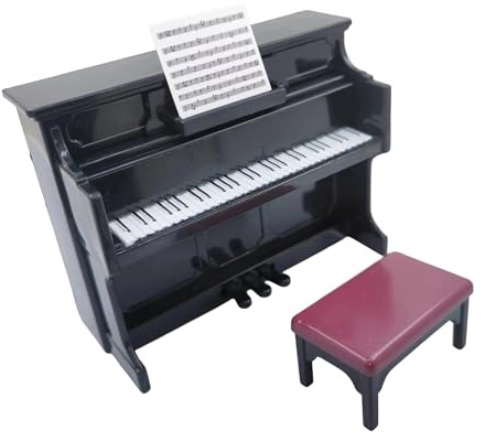 Set Di Miniature Di Strumenti Musicali Accessori Per Pianoforte A Coda In Miniatura Con Modello In Plastica Per Panca