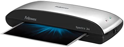 Fellowes A4 Laminiergerät, Spectra A4 für Einsteiger, für 80-125 Mikron Laminierfolien, bis A4 Format, für Zuhause/Home Office, inkl 10 gratis A4 Folien