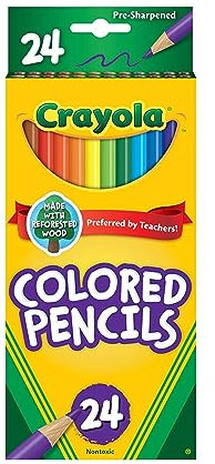Crayola LLC FORMERLY BINNEY & SMITH BIN4024 COLORED-PENCILS 24PK ASST