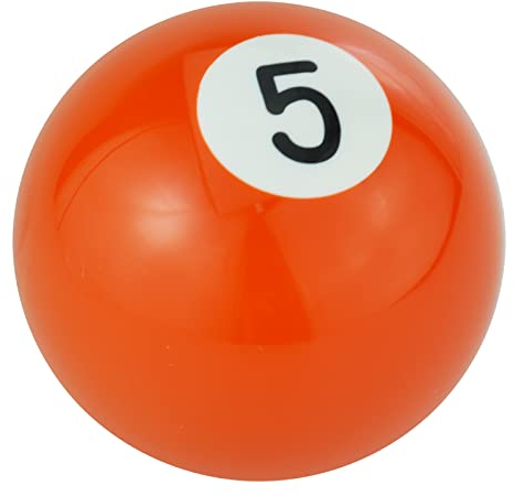 Temzzer Billiard Ball Gear Stick Shift Knob Resin Transmisson Gear Knob for Most Manual Automotive Vehicles (Orange 5)