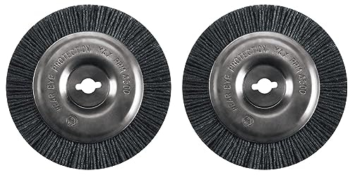 Original Einhell Ersatzbürste Nylon Fugenreiniger-Zubehör (passend für Elektrischer Fugenreiniger GC-EG 1410, GE-CC 18 Li, Bürste aus Nylon mit 100 mm Durchmesser) (Packung mit 2)