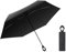 JIZZU Mini Faltender Regenschirm, Faltender Taschenschirm, Reise Regenschirm UV Schutz, Sonnenschutz Klein mit Ringgriff für Damen Kinder, Schwarze