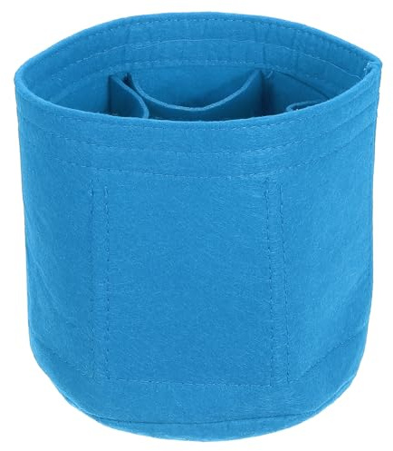 QUARKZMAN väskorganisatör-insats, bärbara filtorganisatör-väskor med flera fack för hinkväska, välvd sadelväska, bärväska, handväska formare (20 x 10 x 12 cm, blå), blå
