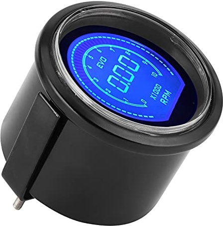 ACOGEDO BilvarvräknareLCD Varvräknare 52mm Hastighetsmätare RPM MätareMotor RPM DisplayTach Gaug 2in LCD Digital Varvräknare Display för 12V Bilar 4/6/8 Cylinder Eng Ay Röd för Serier för 12V