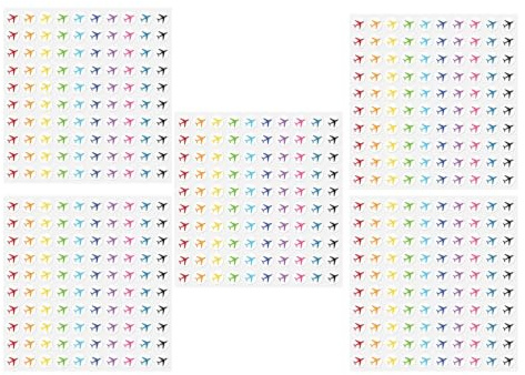 Homoyoyo 500 Autocollants Autocollants pour Planificateur de Voyage en Papier Adhésif Auto-collant Compatibles Multisurfaces pour Projets D'aventure et Planification de Vacances