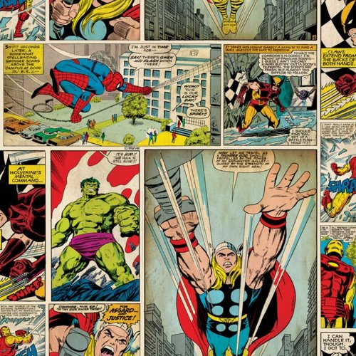 Marvel Avengers Comic Heroes Spiderman Hulk Thor Iron Man Wallpaper