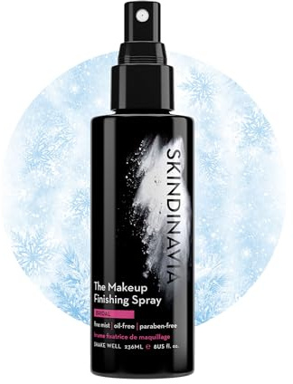 Skindinavia The Makeup Finishing Spray, Bridal Makeup Setting Spray, All-Day Wear, Long-Lasting Up to 16+ Hours, Heat-Resistant & Waterproof, Wedding Day, Bridal Shower Gift, 8.0 Oz