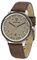 Jacques FAREL Hayfield Nachhaltige Damen Holz-Armbanduhr Walnuss Öko-Leder Terra-Braun Analog Quarz Stahl-Gehäuse 3 Bar ORW 1002