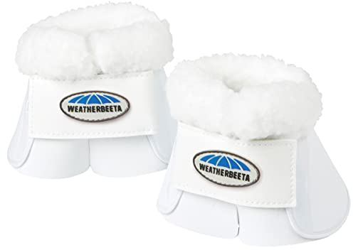 WeatherBeeta Fleece Trim Impact Bell Boots, White, Cob