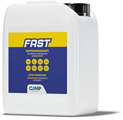 CAMP Fast Dégraissant Universel Concentré - Action rapide, nettoyant spray pour surfaces, élimine tout type de saleté, 5l