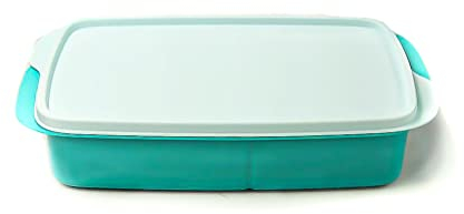Tupperware to Go - Contenitore per il pranzo, 1 l, colore: Turchese chiaro con divisorio