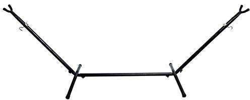 Elevon Heavy Duty Adjustable Steel Hammock Stand, 9-Foot, 450-Pound Capacity, Weather Resistant, Easy to Assemble, Carbon Black