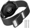 TOPsic Armband Kompatibel Mit Huawei Watch GT 3 46mm, 22mm Mesh Edelstahl Ersatzband Doppelmagnet für GT2 Pro/GT2 46mm/GT2e/Galaxy Watch 3 45mm/Galaxy 46mm