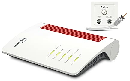 AVM FRITZ!Box 6660 Cable (DOCSIS-3.1-Kabelmodem, 2x2 WLAN AX (Wi-Fi 6) mit 2.400 MBit/s (5 GHz) und 600 MBit/s (2,4 GHz), 1 x 2,5 Gigabit-LAN-Port) (Generalüberholt)
