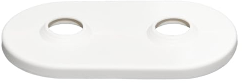 Double Heating Pipe Rosette (15-22 mm) (Pack of 1) for Covering Heating Pipes on the Floor - Double Rosette for Radiators - Double Radiator Rosettes for Heating - Rosettes for Radiator Pipes