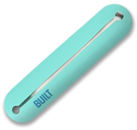 Built Silicone Utensil Case Set - 18/8 Stainless Steel Fork, Spoon, Knife - Compact & Reusable Travel Cutlery Kit for Work, School, Camping, On-the-Go Meals, Lunch Box (Cockatoo)