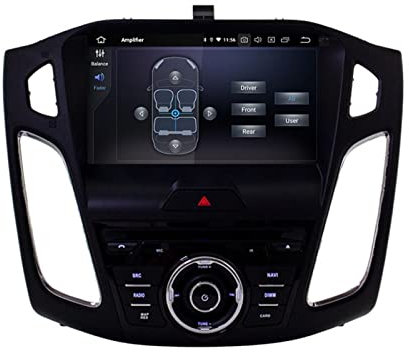 JINFOLI Multimedia GPS Navigation Stereo 1 Din Bilradio DSP 4G 64G Android 10.0 Bil DVD-spelare Passar, for Ford, for Focus, 2015 2016 2017 2018 Bilstereosystem(WITH DSP)
