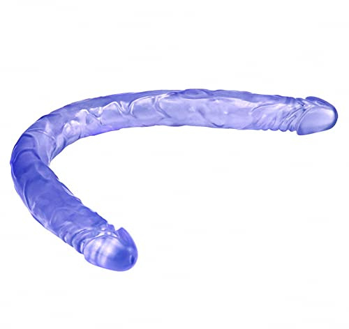 TRQOYTU Godemiché Réaliste Super Long De 55 Cm, Double Dilatation, Double Tête, Plug Anal, Plug Anal, Masseur De Prostate, Vagin, Jouet Sexuel De Masturbation En PVC Pour Hommes, Femmes