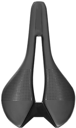 XPKHVZVLQ Sillín De Bicicleta De Carreras De Cuero PU Ultraligero CR-MO Rail 77 Cojín Suave For Asiento De Bicicleta De Carretera MTB