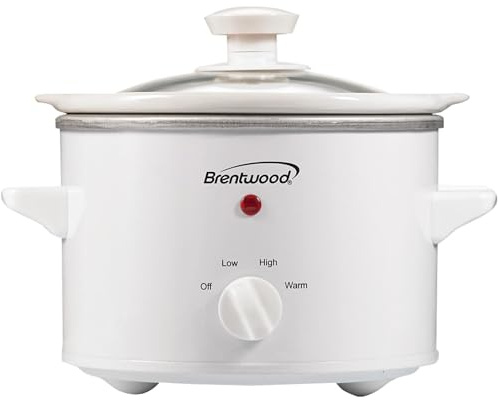 Brentwood SC-115W Slow Cooker,1.5 Quart,White