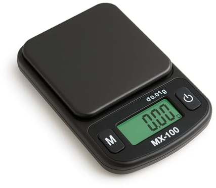 Weedness Fein-Waage milligramm 0,01g/100g - Taschenwaage Digital Briefwaage Tischwaage Goldwaage Mini Elektrisch Kleine Grow Anbau